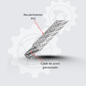 Cable Acero con Forro