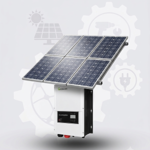 KIT SOLAR OFF GRID INCLUYE 8 PANEL SOLAR 610W TRINA SOLAR, INVERSOR SOLAR 6K, ESTRUCTURA MONTAJE, COMBINER BOX Y CABLE FOTOVOLTAICO