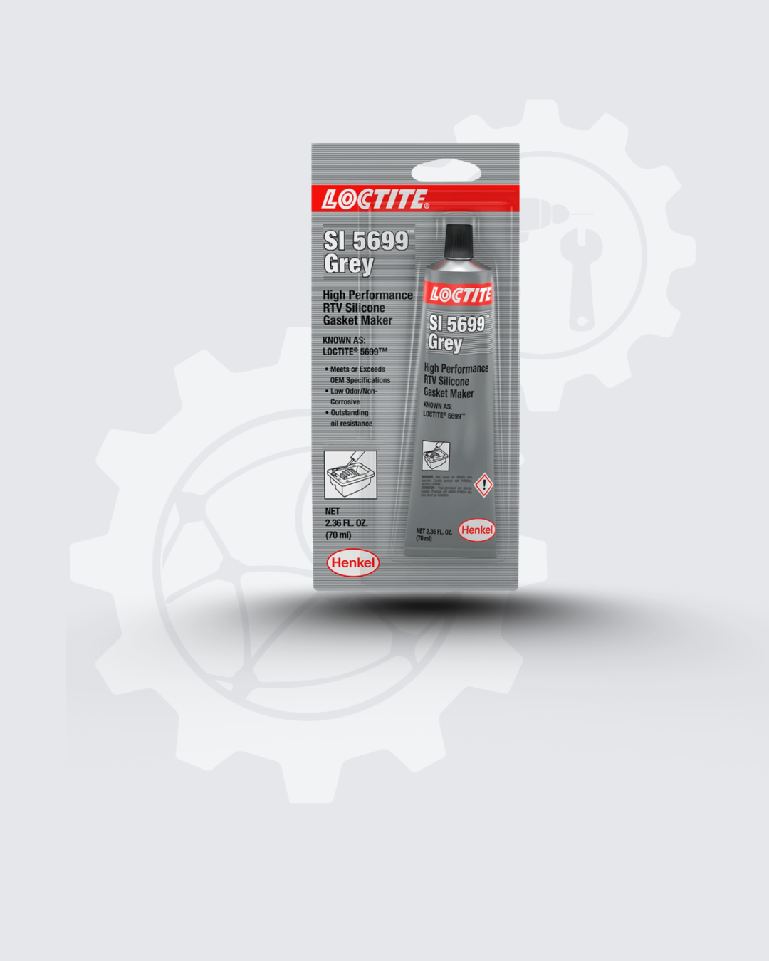 LOCTITE BLISTER SILICON GRIS SI 5699, 70ML ,ULTRA GREY