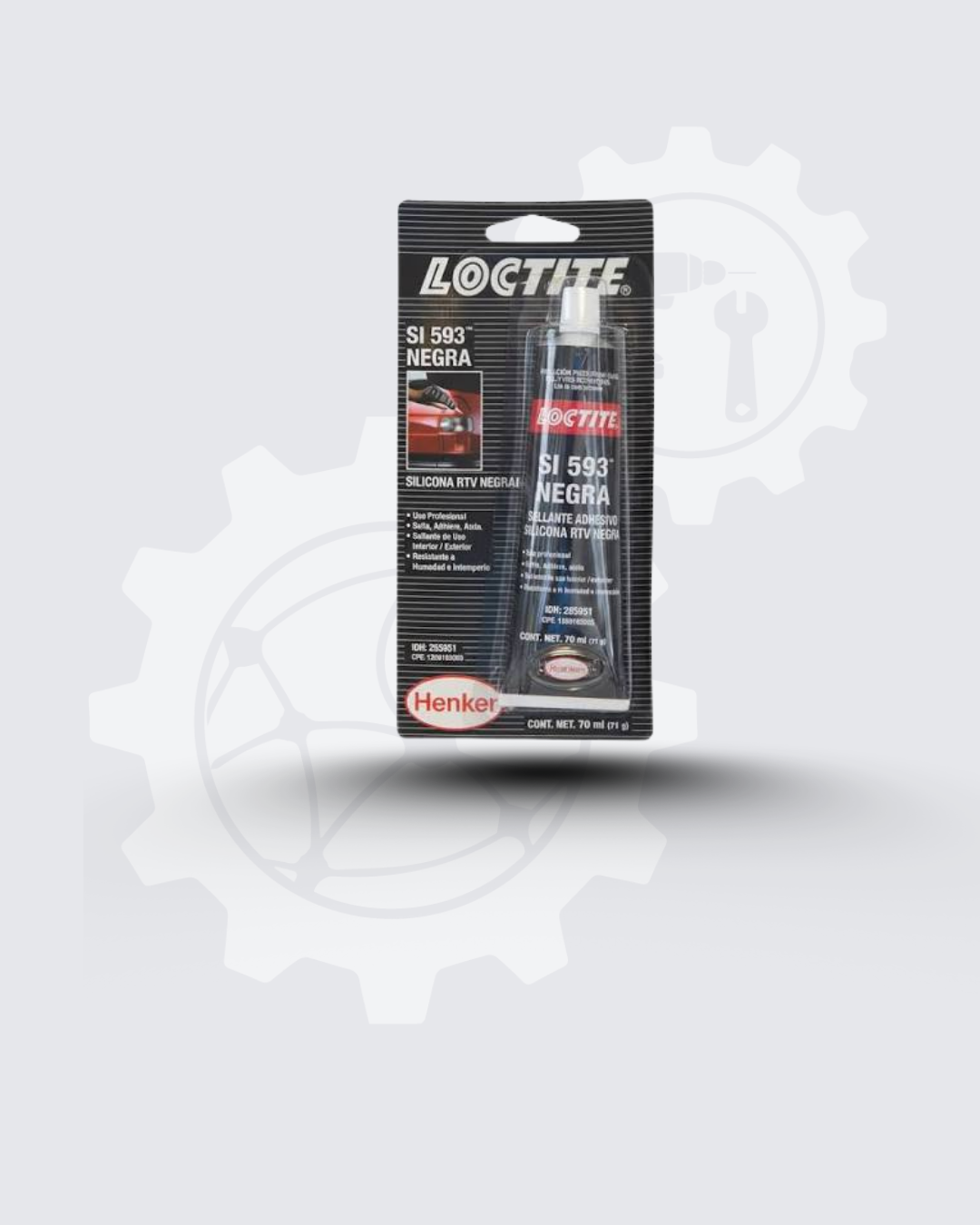 LOCTITE BLISTER SILICON NEGRO SI 593, 70ML