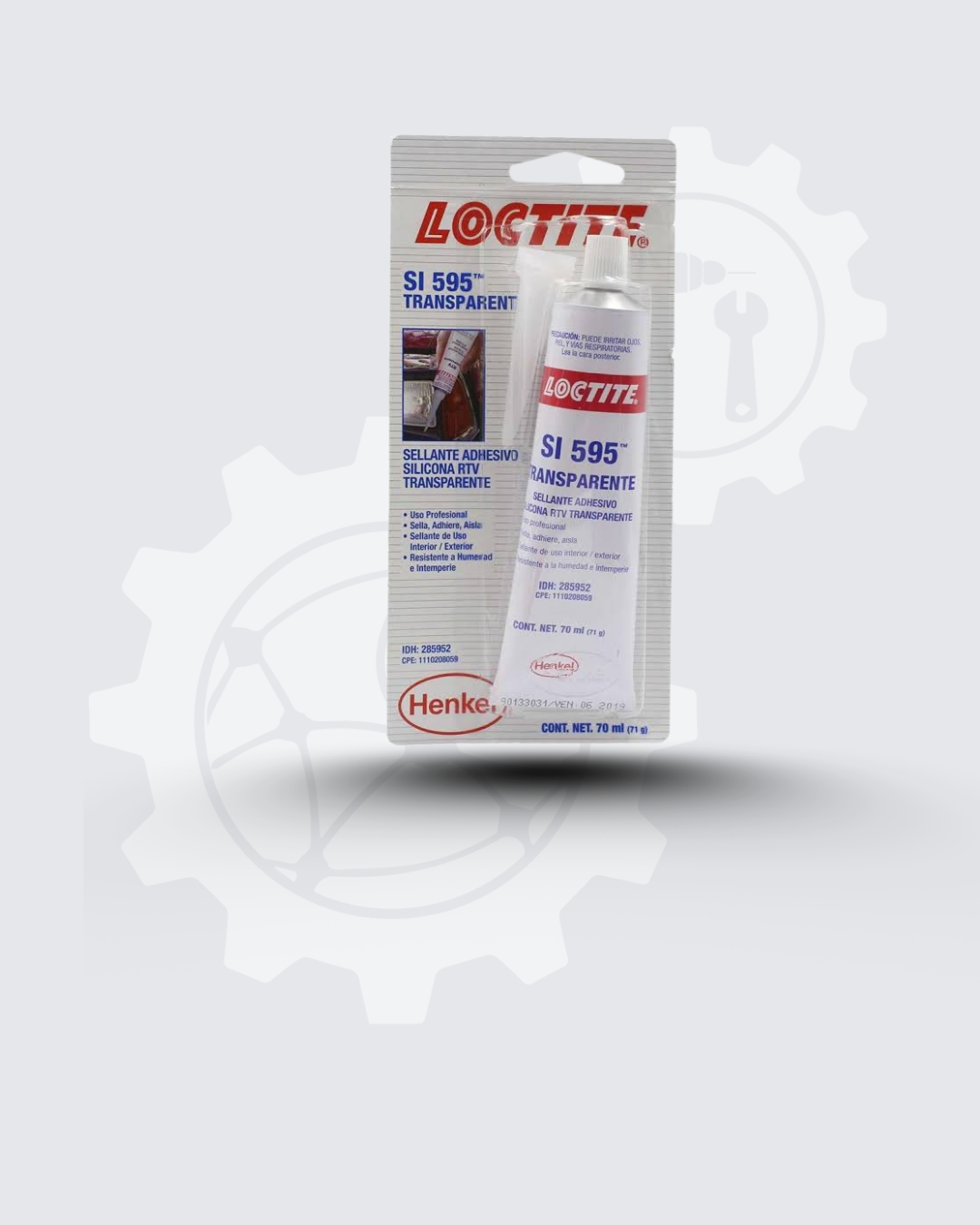 LOCTITE BLISTER SILICON TRANSPARENTE SI 595 70ML