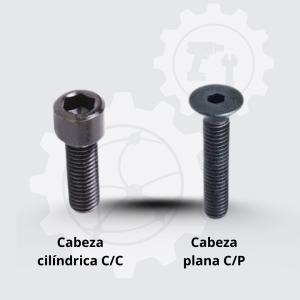 Tornillos Allen Cabeza Plana y Cilindríca en Pulgadas