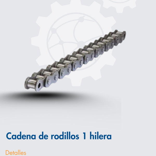 Cadena de rodillos paso 1" (ANSI 80) acero al carbono