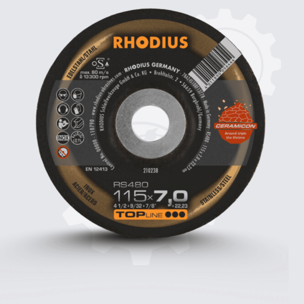 DISCO ESMERILAR  P/INOX  RHODIUS