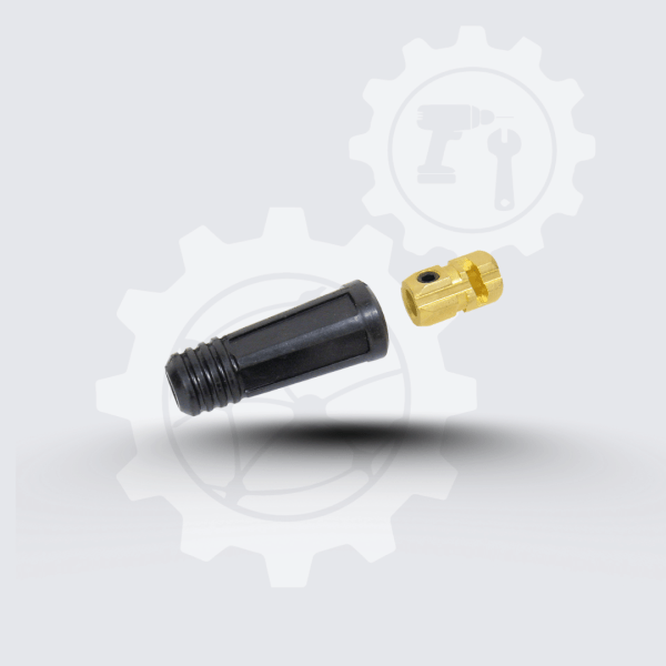 Conector para cable portaelectrodo, hembra, BK-70, RADNOR, (2180)