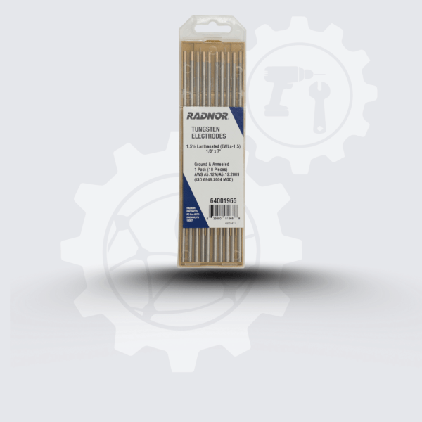 Electrodo Tungsteno, longitud 7", Pto Amarillo, Lantano 2%, RADNOR