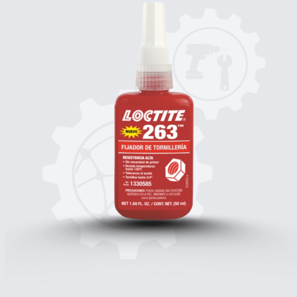 263 LOCTITE TRABADOR DE ROSCAS (ROJO) #263 DE 50ML