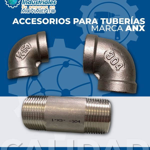 Accesorios para tuberías en HG, INOX y HN